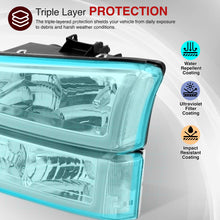 Load image into Gallery viewer, Chevrolet Silverado 2003-2006 LED DRL Bar Factory Style Headlights + Bumpers Chrome Housing Clear Len Clear Reflector
