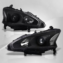 Load image into Gallery viewer, Nissan Altima Sedan 2013-2015 Factory Style Projector Headlights Black Housing Clear Len Clear Reflector (Halogen Models Only)

