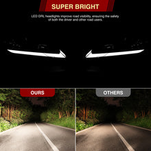 Load image into Gallery viewer, Honda Civic Sedan 2006-2011 LED DRL Bar Factory Style Headlights Black Housing Clear Len Clear Reflector
