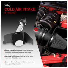 Load image into Gallery viewer, Ford Mustang 4.6L V8 2005-2009 Cold Air Intake Polished + Heat Shield
