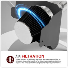 Load image into Gallery viewer, Ford Mustang 4.6L V8 2005-2009 Cold Air Intake Polished + Heat Shield
