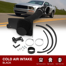 Load image into Gallery viewer, Ford Mustang 4.6L V8 2005-2009 Cold Air Intake Black + Heat Shield
