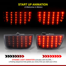 Load image into Gallery viewer, Chevrolet Camaro 2010-2013 Sequential LED Tail Lights Black Housing Clear Len
