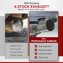 Load image into Gallery viewer, Chevrolet Cobalt 2005-2007 / Pontiac G5 2007-2010 2.2L I4 Stainless Steel Catback Exhaust System (Excluding Supercharged Models) (Piping: 2.5" / 65mm | Tip: 4.5")
