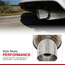 Load image into Gallery viewer, Honda Civic SI Coupe 2006-2011 N1 Style Stainless Steel Catback Exhaust System (Piping: 2.5" / 65mm | Tip: 4.5")
