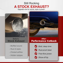 Load image into Gallery viewer, Honda Civic SI Coupe 2006-2011 N1 Style Stainless Steel Catback Exhaust System (Piping: 2.5" / 65mm | Tip: 4.5")
