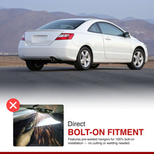 Load image into Gallery viewer, Honda Civic SI Coupe 2006-2011 N1 Style Stainless Steel Catback Exhaust System (Piping: 2.5" / 65mm | Tip: 4.5")
