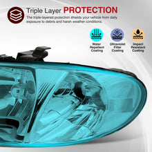 Load image into Gallery viewer, Chrysler Town &amp; Country 2001-2007 / Grand Voyager 2001-2002 / Voyager 2001-2003 / Dodge Grand Caravan 2001-2007 Factory Style Headlights Chrome Housing Clear Len Clear Reflector (Halogen Models Only)
