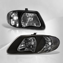 Load image into Gallery viewer, Chrysler Town &amp; Country 2001-2007 / Grand Voyager 2001-2002 / Voyager 2001-2003 / Dodge Grand Caravan 2001-2007 Factory Style Headlights Black Housing Clear Len Clear Reflector (Halogen Models Only)
