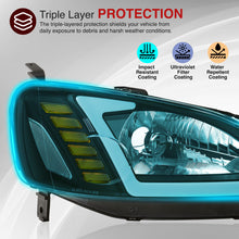 Load image into Gallery viewer, Honda Civic 2001-2003 Sequential LED DRL Bar Factory Style Headlights Black Housing Clear Len Clear Reflector
