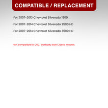 Load image into Gallery viewer, Chevrolet Silverado 2007-2013 LED DRL Bar Factory Style Headlights Black Housing Clear Len Clear Reflector
