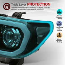 Load image into Gallery viewer, Toyota Tundra 2007-2013 / Sequoia 2008-2017 LED DRL Bar Projector Headlights Black Housing Clear Len Clear Reflector

