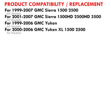 Load image into Gallery viewer, GMC Sierra 1500 2500 1999-2007 / Sierra 1500HD 2500HD 3500 2001-2007 / Yukon 1999-2006 / Yukon XL 1500 2500 2000-2006 LED DRL Bar Factory Style Headlights Black Housing Clear Len Clear Reflector
