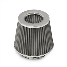 Load image into Gallery viewer, Universal 3.875" Air Filter Chrome Top / Sliver Body / Chrome Bottom
