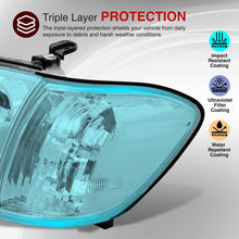 Load image into Gallery viewer, Toyota Tundra (Double Cab / 4 Door Models Only) 2005-2006 / Sequoia 2005-2007 LED DRL Bar Factory Style Headlights + Corners Chrome Housing Clear Len Clear Reflector
