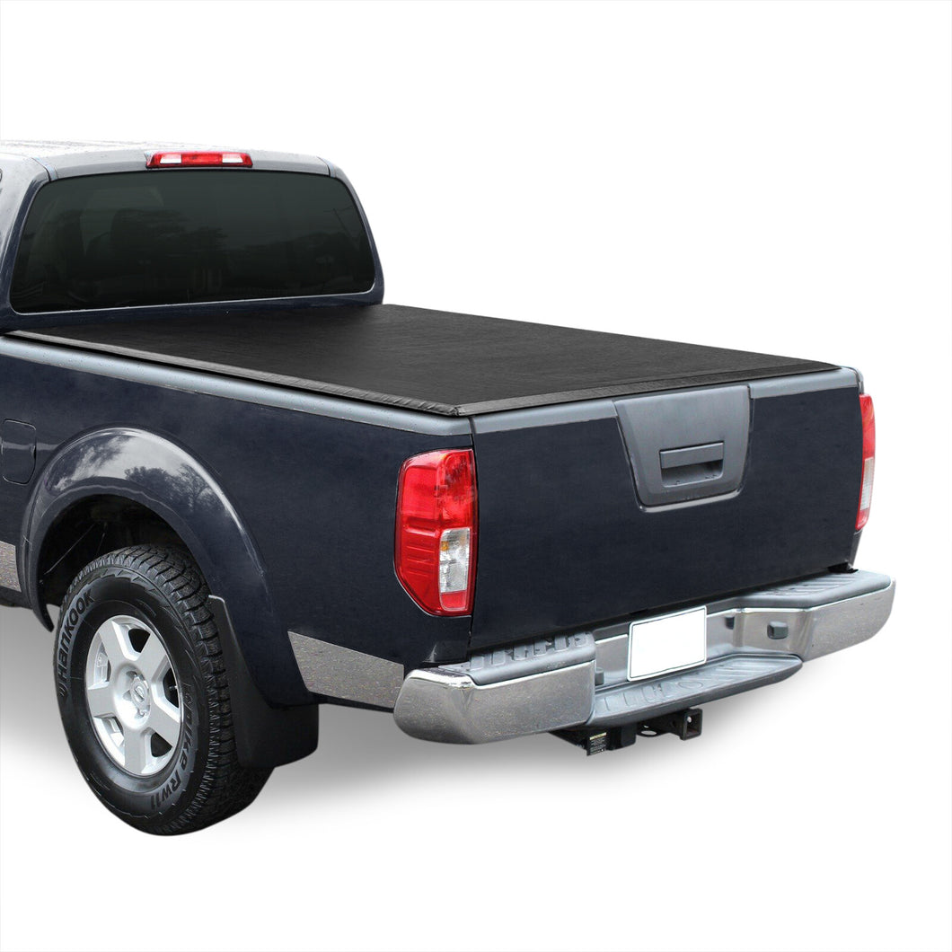 Nissan Frontier 5FT 2005-2021 / Suzuki Equator 5FT 2009-2012 Soft Tri Fold Truck Tonneau Bed Cover (Extra Short Bed