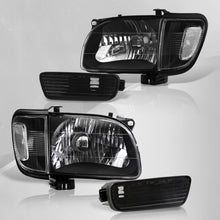 Load image into Gallery viewer, Toyota Tacoma 2001-2004 Factory Style Headlights + Bumpers + Corners Black Housing Clear Len Clear Reflector
