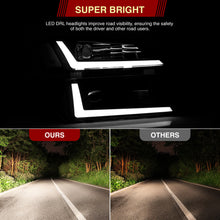 Load image into Gallery viewer, Chevrolet Avalanche (Plastic Body Cladding Models Only) 2002-2006 Sequential LED DRL Bar Projector Headlights + Bumpers Black Housing Clear Len Clear Reflector
