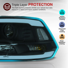 Load image into Gallery viewer, Dodge Ram 1500 2009-2018 / Ram 2500 3500 2010-2018 LED DRL Bar Projector Headlights Black Housing Clear Len Clear Reflector (Dual / Quad Models Headlamps Only)
