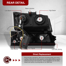 Load image into Gallery viewer, Chevrolet Silverado 2003-2006 Sequential LED DRL Bar Projector Headlights + Bumpers Black Housing Clear Len Clear Reflector
