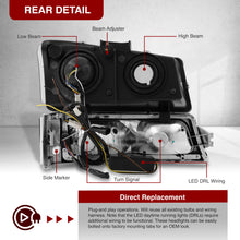 Load image into Gallery viewer, Chevrolet Silverado 2003-2006 Sequential LED DRL Bar Projector Headlights + Bumpers Chrome Housing Clear Len Clear Reflector
