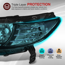 Load image into Gallery viewer, Honda Civic Coupe 2006-2011 LED DRL Bar Factory Style Headlights Black Housing Clear Len Clear Reflector
