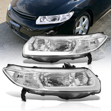 Load image into Gallery viewer, Honda Civic Coupe 2006-2011 LED DRL Bar Factory Style Headlights Chrome Housing Clear Len Clear Reflector
