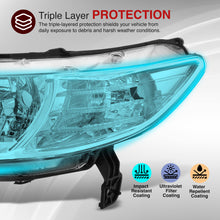Load image into Gallery viewer, Honda Civic Coupe 2006-2011 LED DRL Bar Factory Style Headlights Chrome Housing Clear Len Clear Reflector
