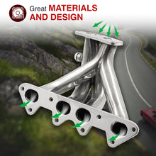 Load image into Gallery viewer, Honda Accord 2.2L I4 1994-1997 Stainless Steel Exhaust Header
