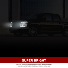 Load image into Gallery viewer, Chevrolet Colorado 2004-2012 LED DRL Bar Projector Headlights + Bumpers Black Housing Clear Len Clear Reflector
