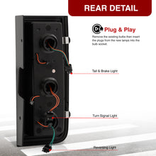 Load image into Gallery viewer, Hummer H2 2003-2009 LED Tail Lights Black Housing Smoke Len
