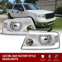 Load image into Gallery viewer, Ford F150 2004-2008 / Lincoln Mark LT 2005-2008 LED DRL Bar Factory Style Headlights White Housing Clear Len Clear Reflector
