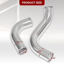 Load image into Gallery viewer, Nissan 300ZX Z32 1990-1996 VG30DETT Twin Turbo Bolt-On Aluminum Polished Piping Kit + Blue Couplers (Use with IC-SI1004)
