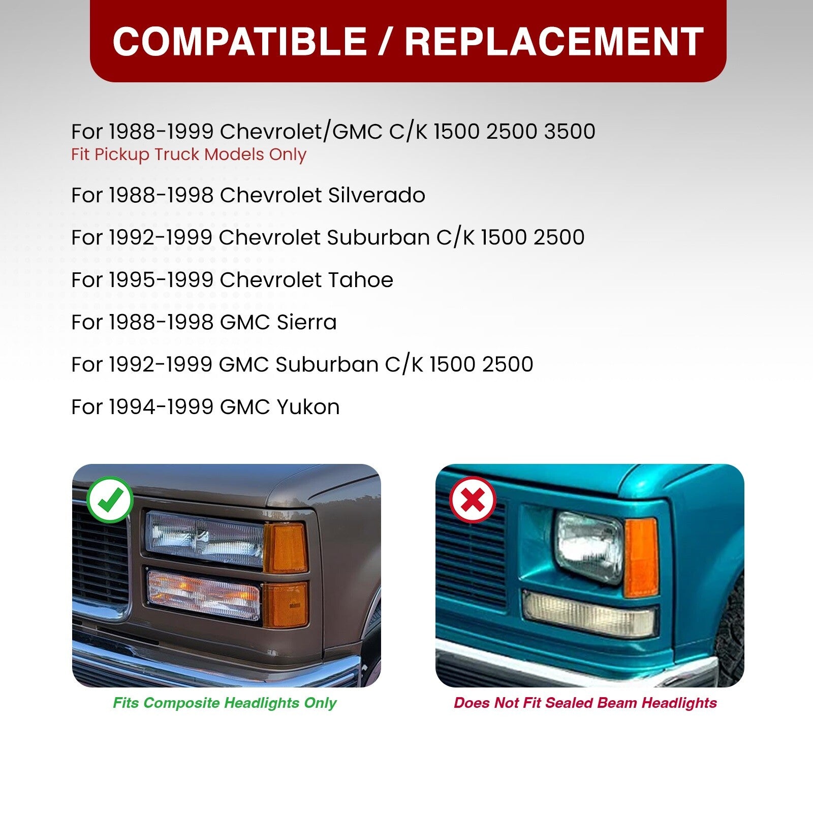 グランドセイコー セール GMC Chevrolet C/K Housing Black Lights Bumper 3500 2500 1500 まつ毛・つけまつ毛用品