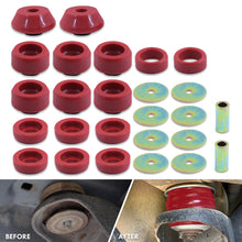 Load image into Gallery viewer, Chevrolet Silverado 1500 4WD 2007-2013 / GMC Sierra 1500 4WD 2007-2013 Body Mount Bushings Kit Red
