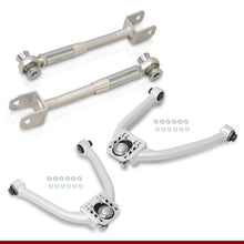 Load image into Gallery viewer, Nissan 350Z 2003-2009 / Infiniti G35 2003-2007 Front Upper &amp; Rear Control Arms Camber Kit Silver
