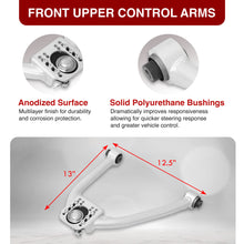 Load image into Gallery viewer, Nissan 350Z 2003-2009 / Infiniti G35 2003-2007 Front Upper &amp; Rear Control Arms Camber Kit Silver
