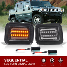 Load image into Gallery viewer, Hummer H2 2003-2009 Sequential LED Turn Signal Light(Amber) LED Parking Light(White)
