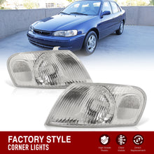 Load image into Gallery viewer, Toyota Corolla 1998-2000 Factory Style Corners Chrome Housing Clear Len Clear Reflector
