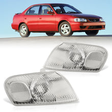 Load image into Gallery viewer, Toyota Corolla 1998-2000 Factory Style Corners Chrome Housing Clear Len Clear Reflector
