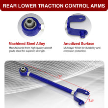 Load image into Gallery viewer, Mazda Miata MX-5 2016-2024 Rear Lower &amp; Upper Adjustable Camber Kit Traction &amp; Toe Control Arms Set Blue
