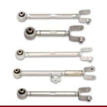 Load image into Gallery viewer, Mazda Miata MX-5 2016-2024 Rear Lower &amp; Upper Adjustable Camber Kit Traction &amp; Toe Control Arms Set Silver

