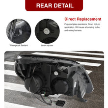 Load image into Gallery viewer, 2010-2015 Chevrolet Equinox Halogen Headlights w/ Projector Beam Black Housing Clear Lens Reflector
