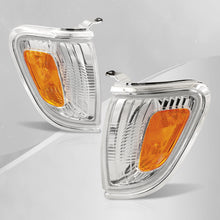 Load image into Gallery viewer, Toyota Tacoma 2001-2004 Factory Style Corners Chrome Housing Clear Len Amber Reflector
