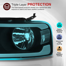 Load image into Gallery viewer, Ford F150 2004-2008 / Lincoln Mark LT 2005-2008 LED DRL Bar Factory Style Headlights Black Housing Clear Len Clear Reflector Sequential
