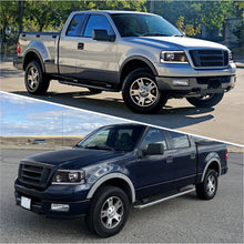 Load image into Gallery viewer, Ford F150 2004-2008 / Lincoln Mark LT 2005-2008 LED DRL Bar Factory Style Headlights Black Housing Clear Len Clear Reflector Sequential
