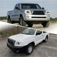 Load image into Gallery viewer, Toyota Tacoma 2005-2011 LED DRL Bar Projector Headlights Chrome Housing Clear Len Clear Reflector Sequential
