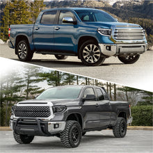 Load image into Gallery viewer, Toyota Tundra 2014-2021 LED DRL Bar Projector Headlights Black Housing Clear Len Clear Reflector (Halogen Models Only) Sequential Only fits model WITH LED DRL AND LEVEL ADJUSTER
