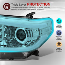 Load image into Gallery viewer, Toyota Tundra 2014-2021 LED DRL Bar Projector Headlights Chrome Housing Clear Len Clear Reflector (Halogen Models Only) Sequential Only fits model WITH LED DRL AND LEVEL ADJUSTER

