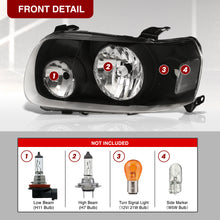 Load image into Gallery viewer, Ford Escape 2005-2007 Headlight Black Housing Clear Lens Reflector
